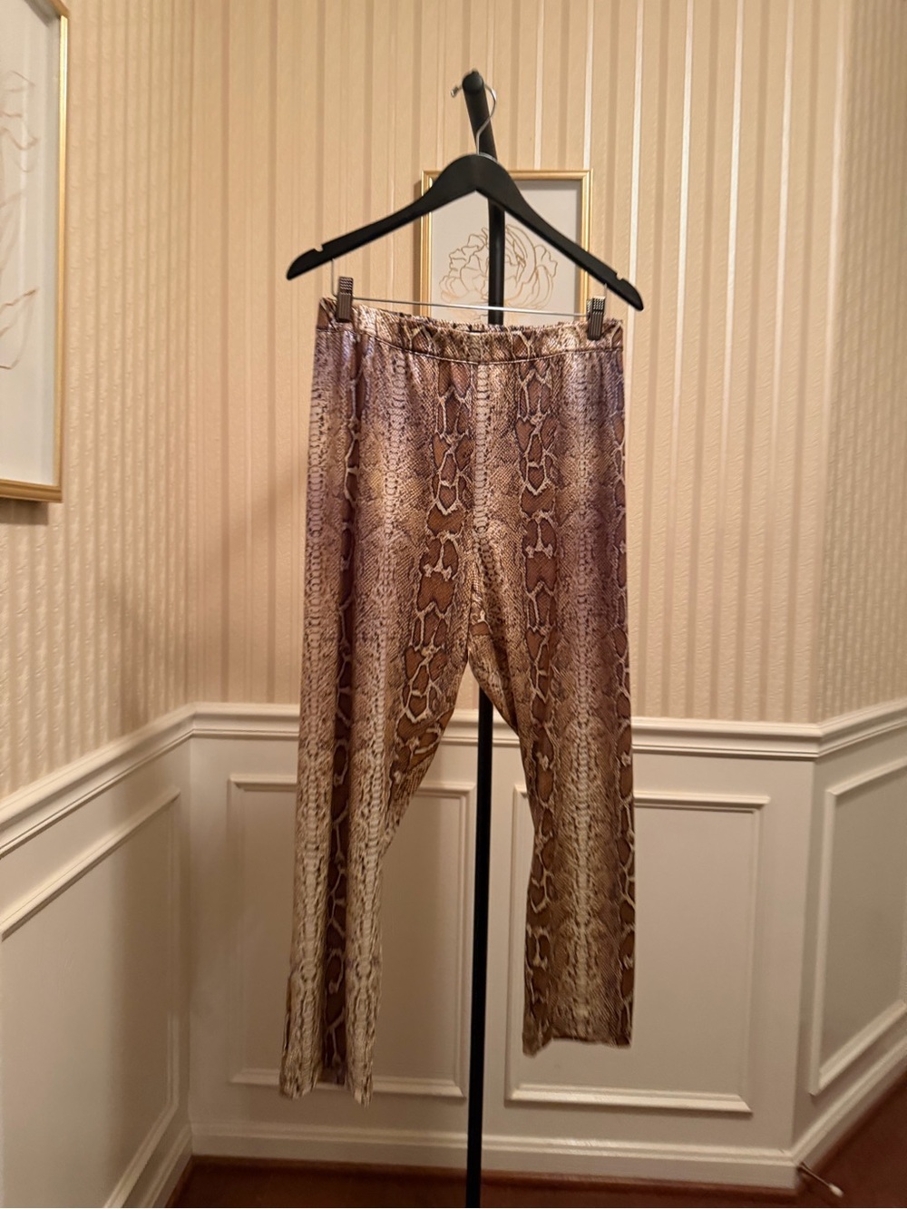 Ashley Stewart Brown Snake Print Pants
